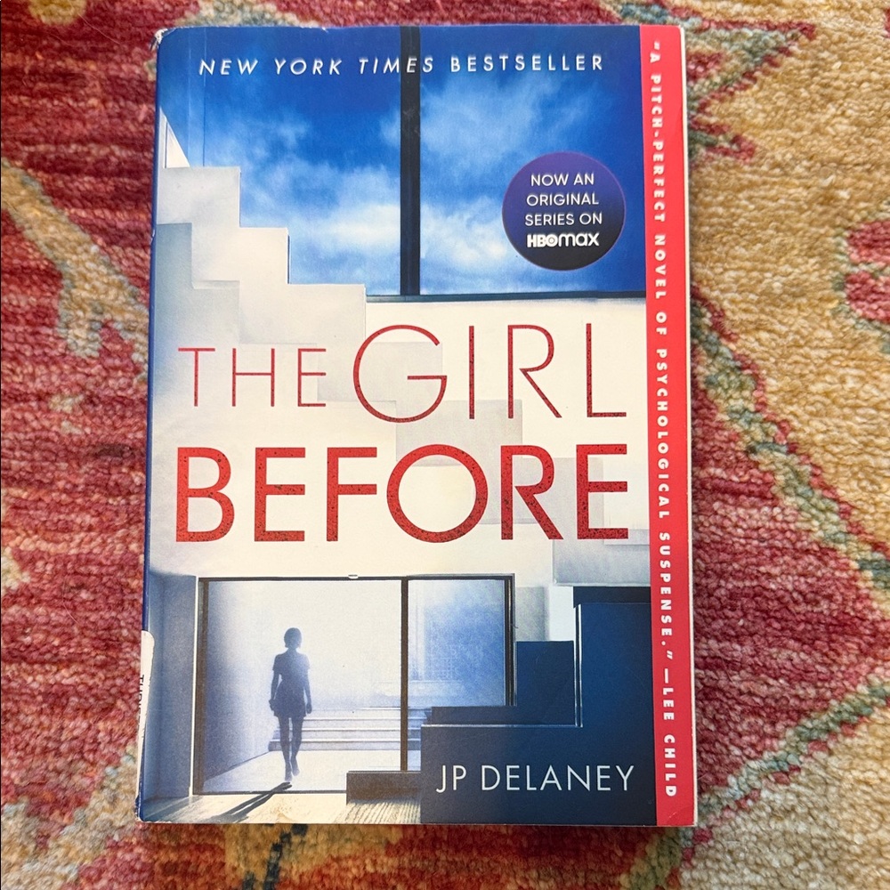 The Girl Before by JP Delaney - Blue & White Cover Paperback